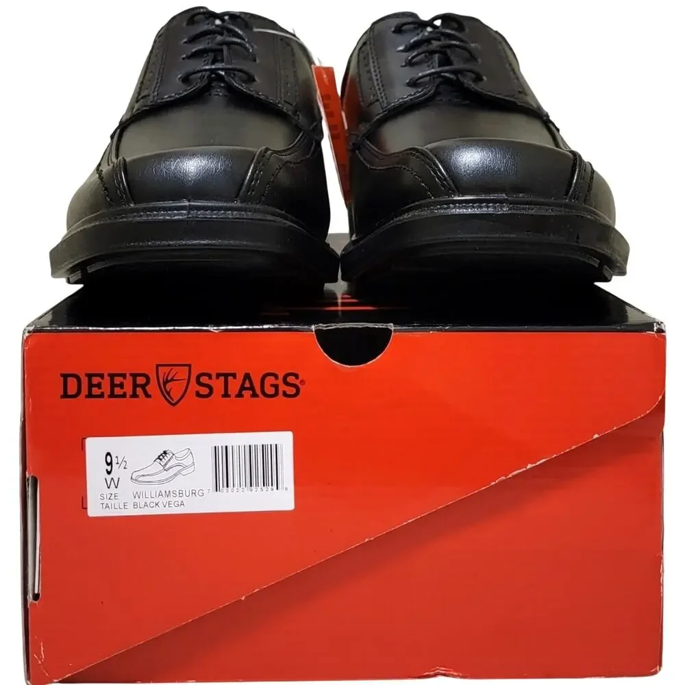 Deer Stags Men Bicycle Toe Derby Oxfords Williamsburg Size US 9.5W Black